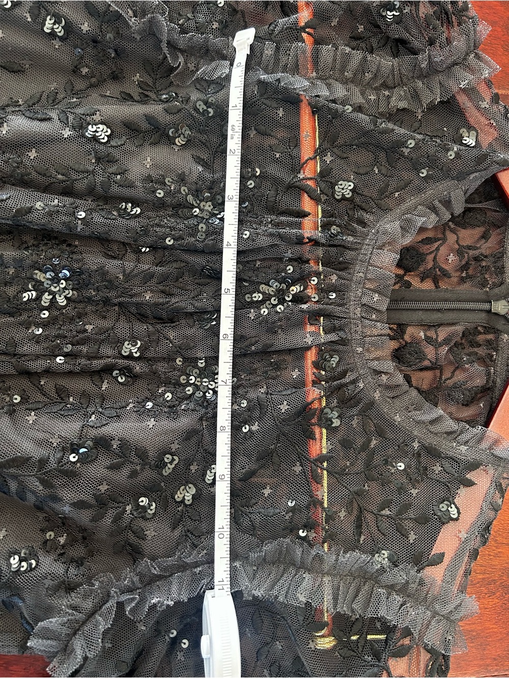 Needle & Thread Black Lace and Sequin Maxi Dress - Picture 8 of 9